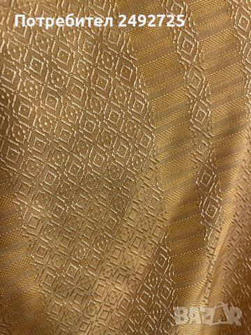 Завеса штори , ретро, 2 бр златно, жълто, снимка 1 - Пердета и завеси - 43050878