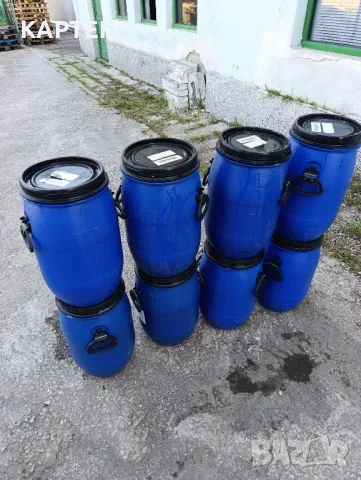 Бидони от PVC 30 L с капак и скоби , снимка 3 - Други - 50250249
