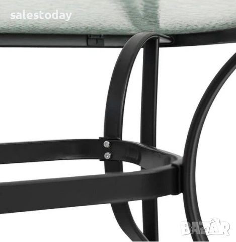 Метална маса за градина, тераса, 150x90x70 см, снимка 3 - Градински мебели, декорация  - 53532685