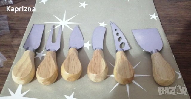 Комплект 6 ножове за сирене, снимка 5 - Прибори за хранене, готвене и сервиране - 43461890