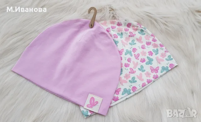 Детски шапки пролет/есен, снимка 13 - Шапки, шалове и ръкавици - 49585974