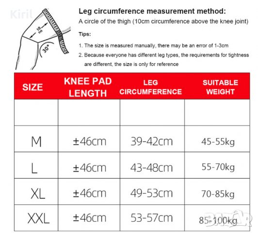 Бедрени самозагряващи  турмалинови наколенки, снимка 3 - Спортна екипировка - 35332659