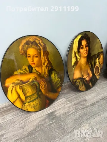 Елипсовидна картина, комплект от 4 бр., снимка 8 - Картини - 50359182