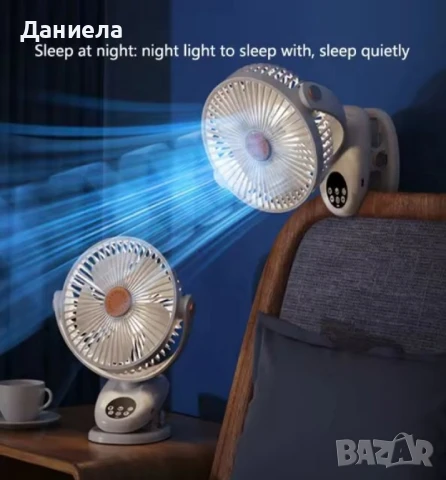 Настолен вентилатор с дистанционно управление, снимка 2 - Вентилатори - 50682101