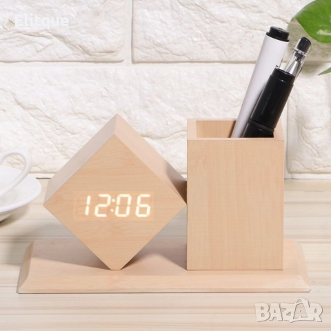 Органайзер и LED часовник с няколко показателя 2 в 1, снимка 9 - Други стоки за дома - 52862612