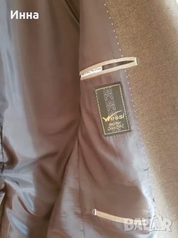 Ежедневно кафяво мъжко сако М/L размер плътно с кръпки на лактите, снимка 6 - Сака - 26551995