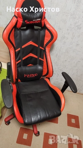 Геймърски стол Marvo Scorpion, снимка 5 - Геймърски - 52562331