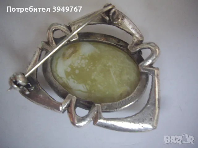 Стара много красива и отлично запазена брошка., снимка 2 - Антикварни и старинни предмети - 49816021