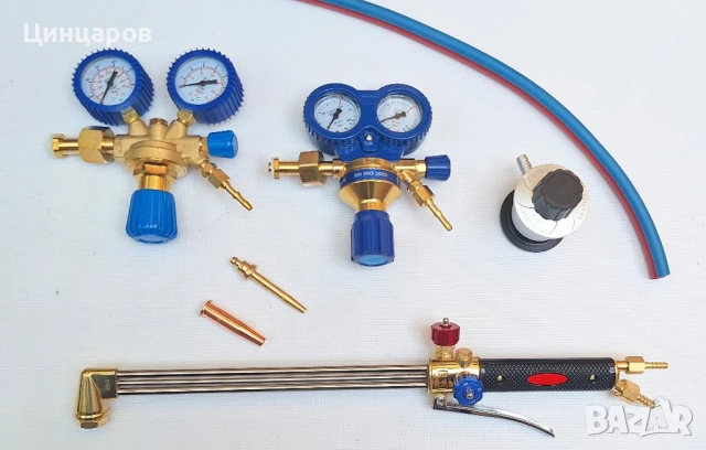 Резак,резаци с вградени клапани,маркучи,вентили,дюзи