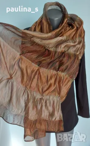 Три броя / Ефирен шал "Rikka", като паяжина, ръчна изработка и индийски шал памук , снимка 10 - Шалове - 40847124