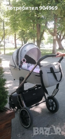 Бебешка количка 2в1 Quick 4.0 Steel Grey - Muuvo, снимка 2 - Детски колички - 52364578