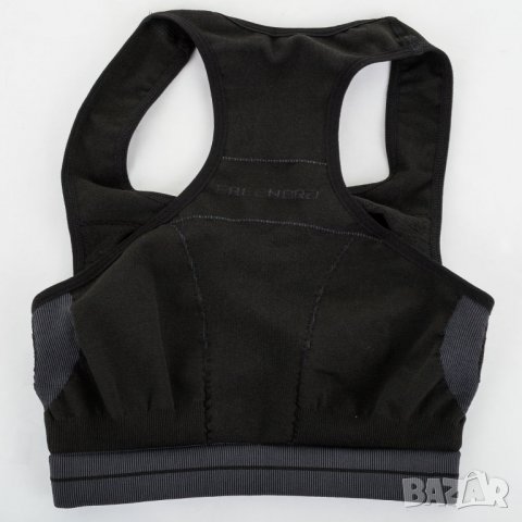 Спортно бюстие в сиво и черно марка FreeNord - L, снимка 3 - Корсети, бюстиета, топове - 32906596
