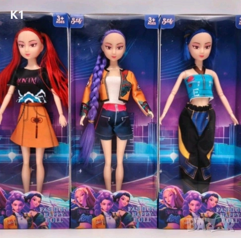 Музикални кукли K-Pop demon hunters 30см, Кей Поп кукла Руми/Мира/Зоуи