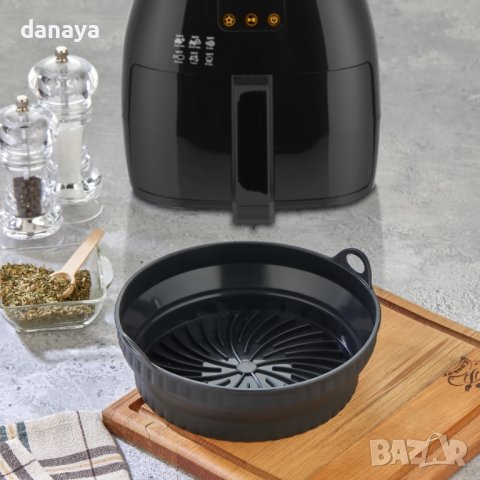 4372 Сгъваема силиконова тавичка за еър фрайър форма за Airfryer