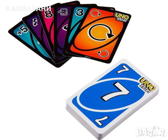 Карти за игра Uno Flip GDR44 - на български език , снимка 3 - Игри и пъзели - 32654038