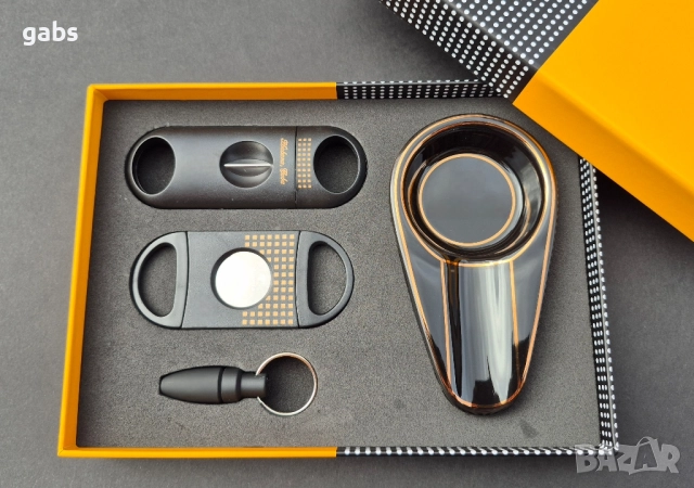 Луксозен комплект за пури в подаръчна кутия,с лого, снимка 8 - Други - 52458888