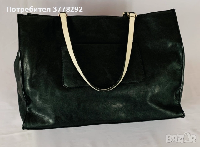 Чанти-1.GUESS оригинал,кожа,голяма-Намаление-с дръжки;разш.16см;2.Re accessories 37/35см, 22лв, снимка 4 - Чанти - 52011255