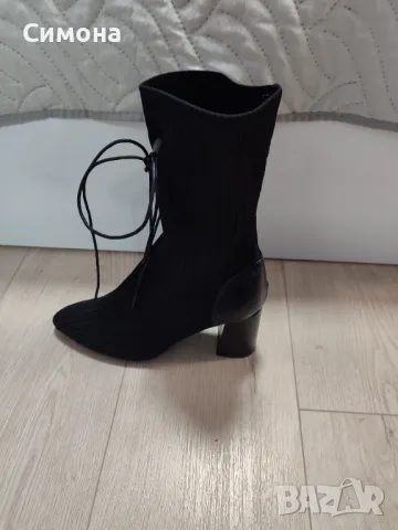 Дамски  черни боти shein, снимка 6 - Дамски боти - 48836064