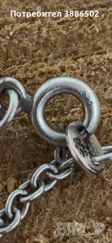 Сребърен синджир със кръст, снимка 4 - Колиета, медальони, синджири - 51574064