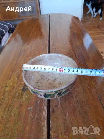 Стара керамична паница #15, снимка 4 - Други ценни предмети - 52850902