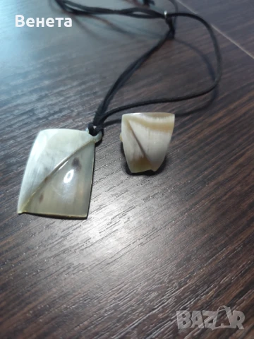 Комплекти от кост от рог-handmade, снимка 6 - Бижутерийни комплекти - 51284908