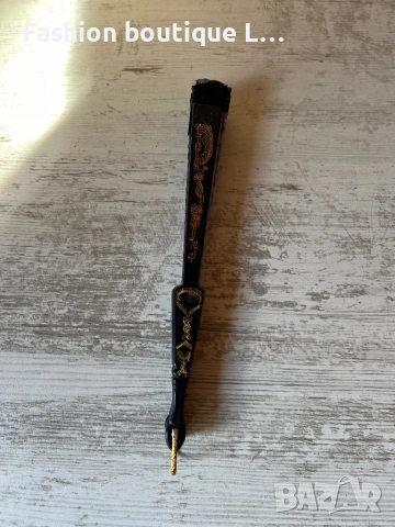 Тигрово ветрило в лилав цвят с черна дантела и златни детайли 💜, снимка 6 - Други - 52097656