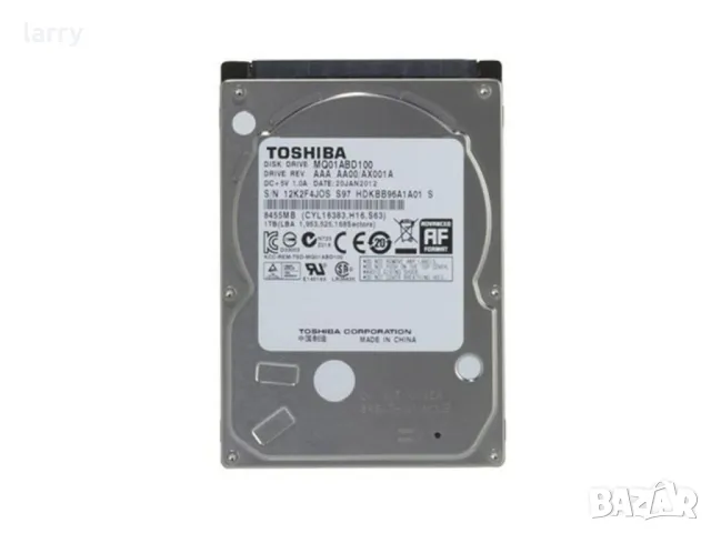 HDD за лаптоп 1TB Toshiba 5400 8MB MQ01ABD100 SATA3 (втора употреба)