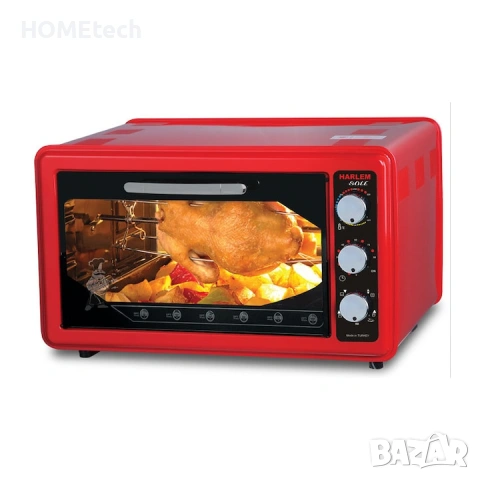 Електрическа фурна с термостат Harlem® SOLE с РОТАТОР, 1500 W, 36 L, включени тави