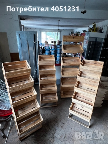Дървени стилажи 