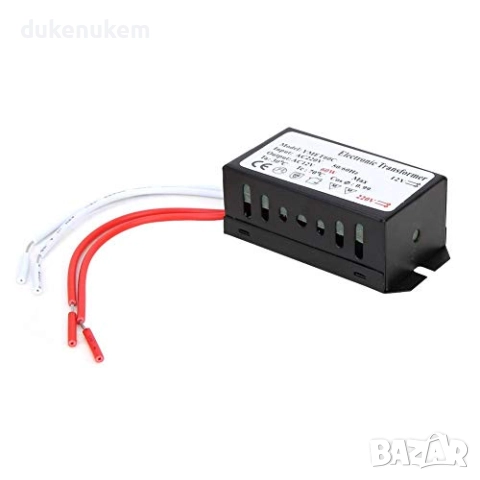 Електронен трансформатор 60W – 220V към 12V, ултратънък, стабилизирано захранване