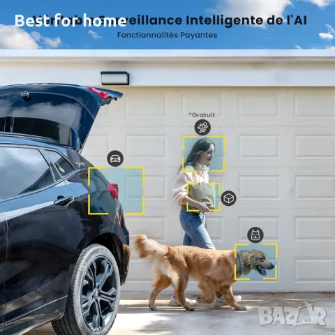 WiFi камера със соларен панел и акумулатор ieGeek ZS-GX4S 5 MP, снимка 5 - Комплекти за видеонаблюдение - 47555749