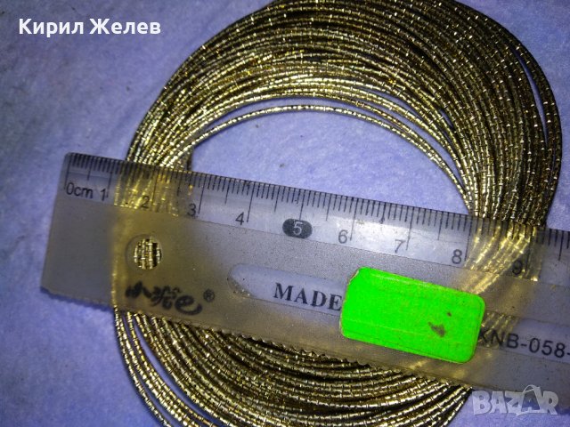 КОМПЛЕКТ ЗВЪНТЯЩИ СРЕБРИСТИ ГРИВНИ ТРАДИЦИОНЕН МОДЕЛ СТОМАНЕНИ 36983, снимка 3 - Гривни - 43803806