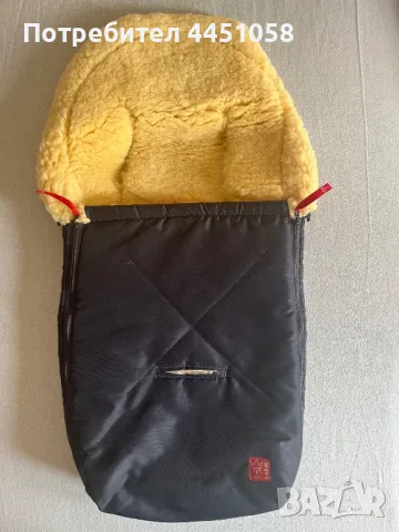 Топло чувалче за детска количка от овча вълна, снимка 1
