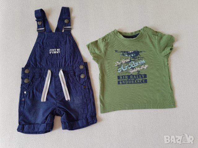Тениска за бебе 3-6 месеца, снимка 3 - Комплекти за бебе - 27917942