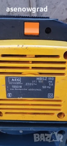 Лентов шлайф AEG HBSZ110, снимка 2 - Други инструменти - 50598874