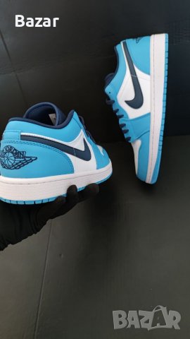 Nike Air Jordan 1 Low unc сини обувки маратонки размер 43 номер 42 налични маратонки нови ниски, снимка 6 - Маратонки - 39190651