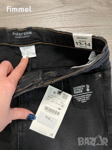 ZARA нови подплатени дънки , снимка 4 - Детски панталони и дънки - 42956364