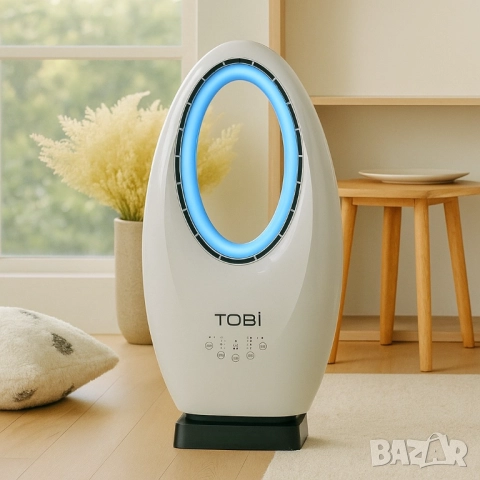 Модерен безлопатен вентилатор Tobi TB-960, снимка 4 - Други - 51977387