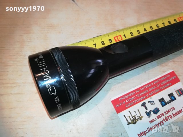 mag-lite made in usa 22см-метален прожектор 2904211923, снимка 8 - Екипировка - 32722058
