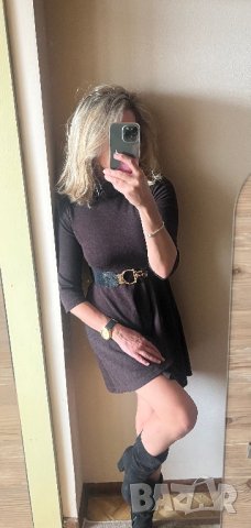 Плътна кафява рокля, снимка 7 - Рокли - 42946988