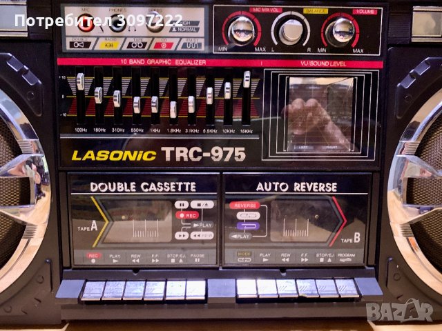 Lasonic TRC-975 Boombox Ghetto Blaster Легендарен Радиокасетофон, снимка 3 - Радиокасетофони, транзистори - 39986901