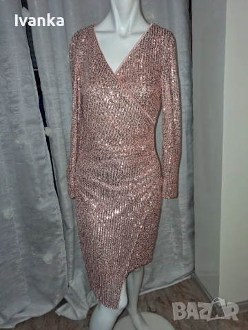 Рокля с пайети , снимка 7 - Рокли - 52683068