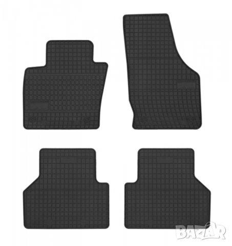 Гумени стелки Frogum съвместими с Audi Q3 2011-2018, 4 части, черни