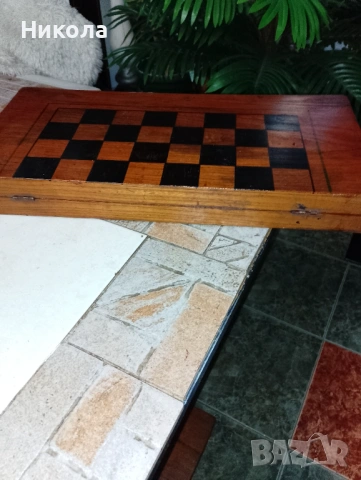 Шах48/48 с дървени фигури от орех и габър, снимка 16 - Статуетки - 51787327