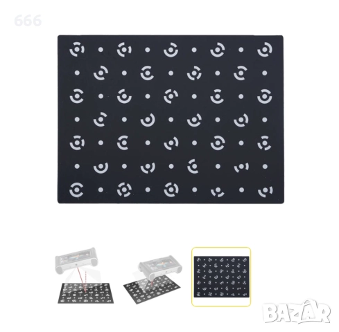 Калибрационна платка Revopoint Miraco Съвместим с 3D скенери INSPIRE и MIRACO Материал PVC 