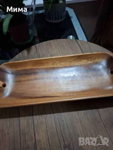 Дървен поднос, снимка 4 - Аксесоари за кухня - 49563047