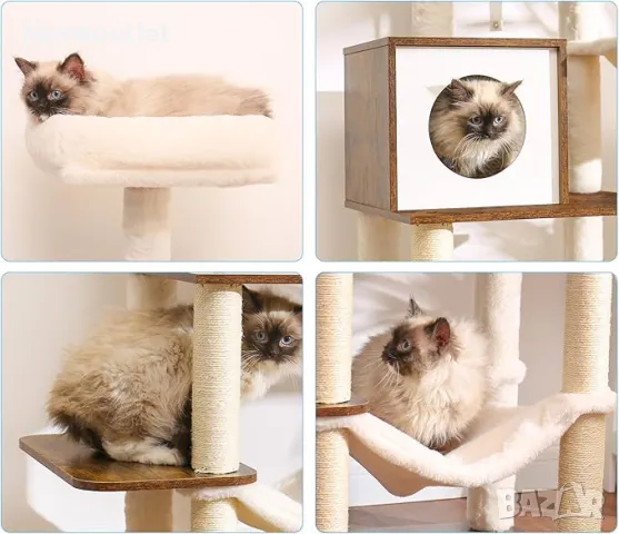 ПРОМОЦИЯ Многофункционална котешка катерушка MPJ120-MSR, снимка 6 - За котки - 48847757