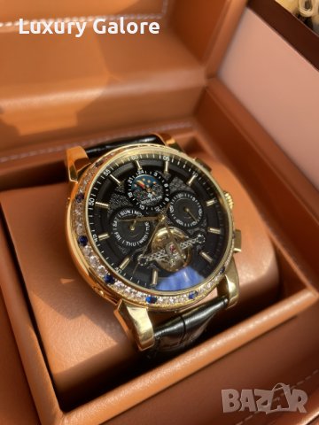 Мъжки часовник Patek Philippe Perpetual Gold Chronograph с автоматичен механизъм, снимка 2 - Мъжки - 38308976