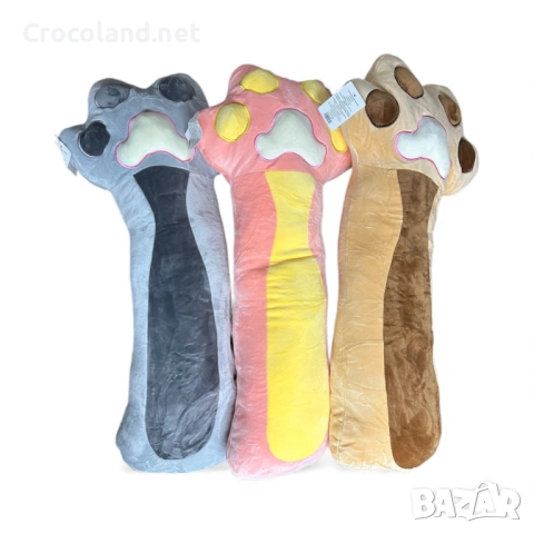 Плюшена възглавница „Котешка лапа“