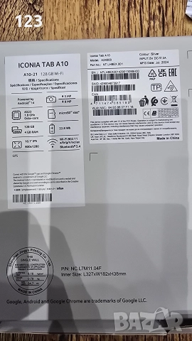таблет acer iconia tab A10 , снимка 3 - Таблети - 52729973
